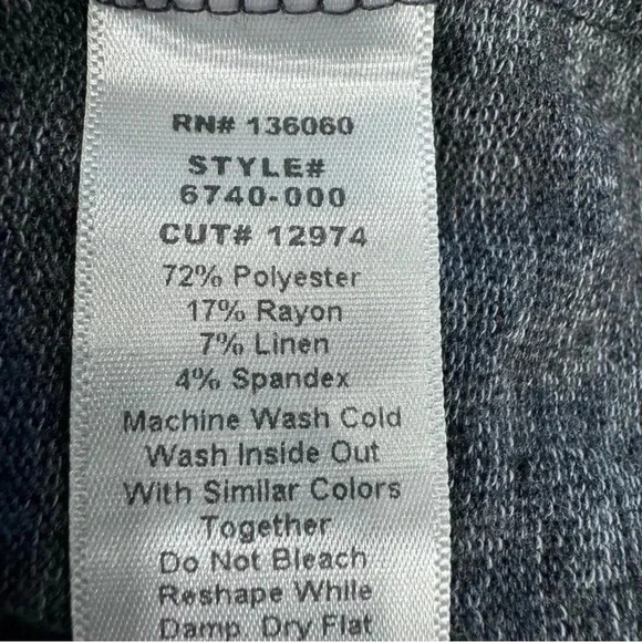 Project Social T Women's Grey Drop Shoulder Scoop Neck Long Sleeve Sweater Sz L - Picture 4 of 8